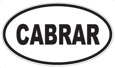 CABRAR - Oval Magnet
