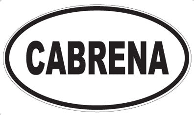 CABRENA - Oval Sticker
