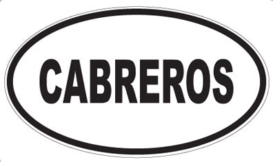 CABREROS - Oval Magnet