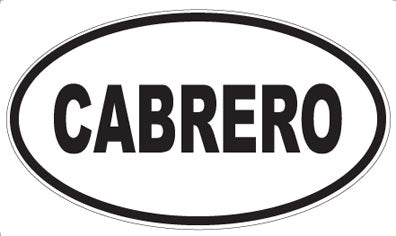 CABRERO - Oval Magnet