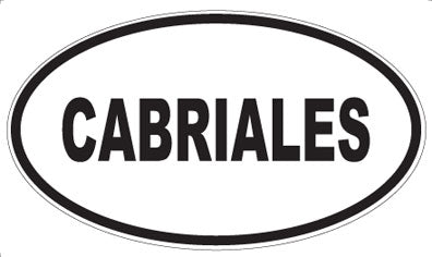 CABRIALES - Oval Sticker
