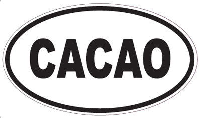 CACAO - Oval Sticker