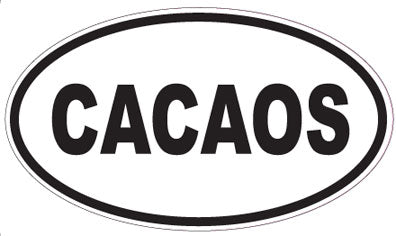 CACAOS - Oval Sticker