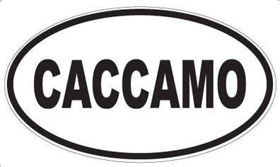 CACCAMO - Oval Sticker