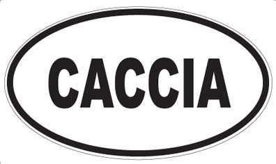 CACCIA - Oval Sticker