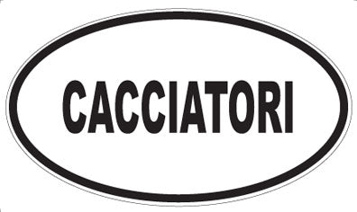 CACCIATORI - Oval Magnet