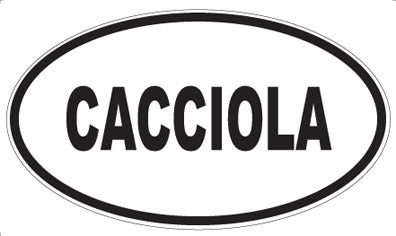 CACCIOLA - Oval Sticker