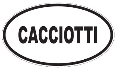 CACCIOTTI - Oval Magnet