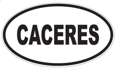 CACERES - Oval Magnet