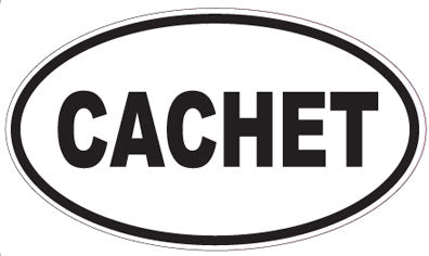 CACHET - Oval Sticker