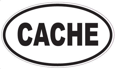 CACHE - Oval Magnet