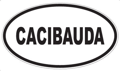 CACIBAUDA - Oval Sticker