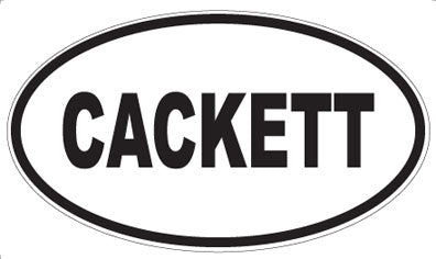 CACKETT - Oval Magnet