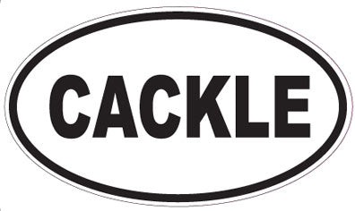CACKLE - Oval Sticker