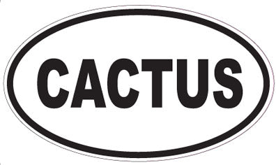 CACTUS - Oval Sticker