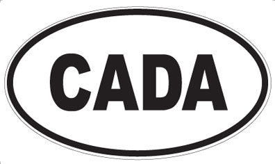 CADA - Oval Sticker