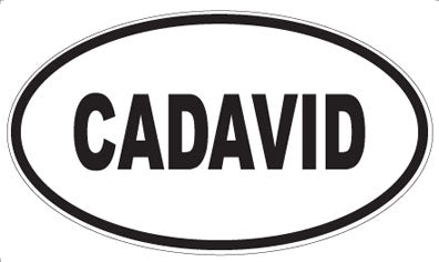 CADAVID - Oval Sticker