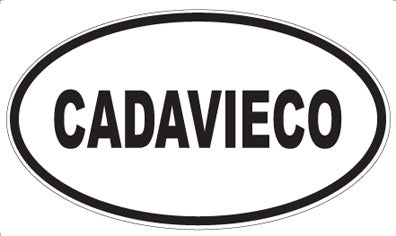 CADAVIECO - Oval Sticker