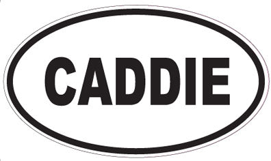 CADDIE - Oval Sticker