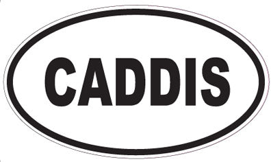 CADDIS - Oval Sticker