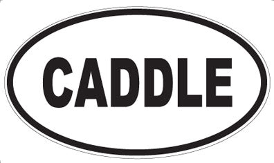 CADDLE - Oval Sticker