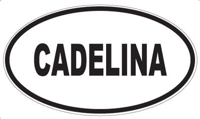 CADELINA - Oval Sticker