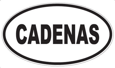 CADENAS - Oval Sticker