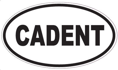 CADENT - Oval Sticker