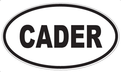 CADER - Oval Magnet