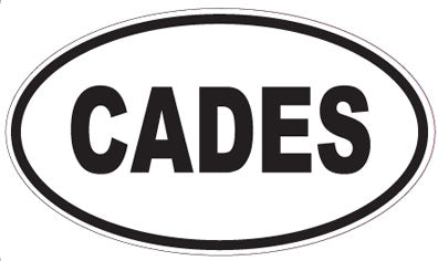 CADES - Oval Sticker