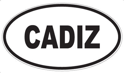 CADIZ - Oval Magnet