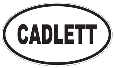 CADLETT - Oval Sticker