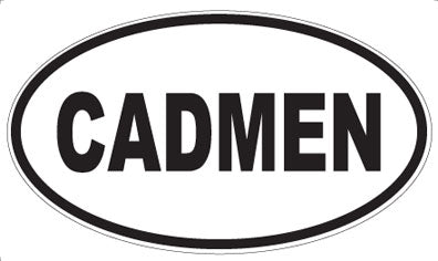 CADMEN - Oval Sticker