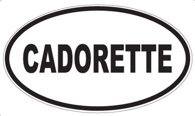 CADORETTE - Oval Magnet