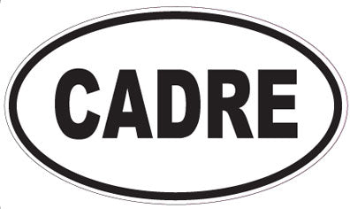 CADRE - Oval Sticker