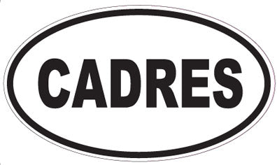 CADRES - Oval Sticker
