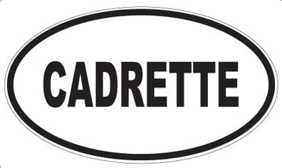CADRETTE - Oval Magnet