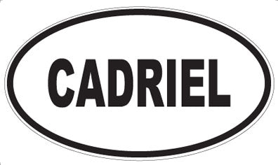 CADRIEL - Oval Sticker