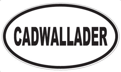 CADWALLADER - Oval Magnet