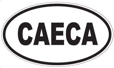 CAECA - Oval Sticker