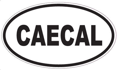 CAECAL - Oval Sticker