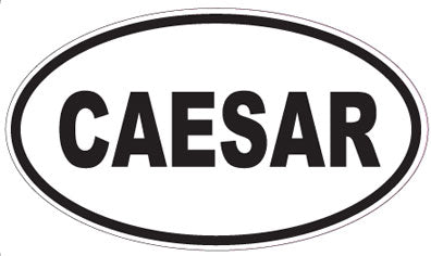 CAESAR - Oval Sticker