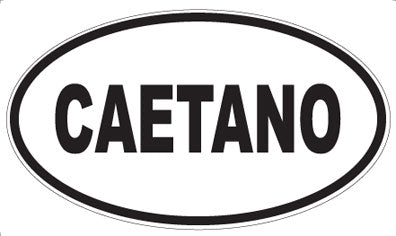 CAETANO - Oval Sticker