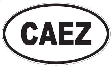 CAEZ - Oval Sticker