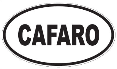 CAFARO - Oval Sticker