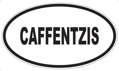 CAFFENTZIS - Oval Sticker