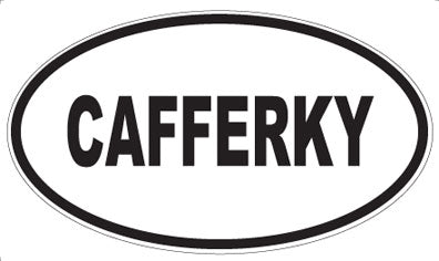 CAFFERKY - Oval Sticker