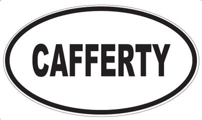 CAFFERTY - Oval Sticker