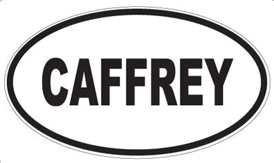 CAFFREY - Oval Magnet