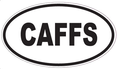 CAFFS - Oval Sticker